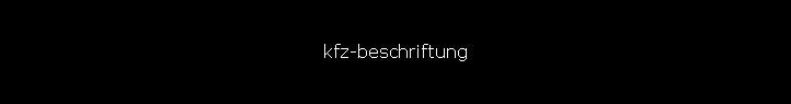 kfz-beschriftung
